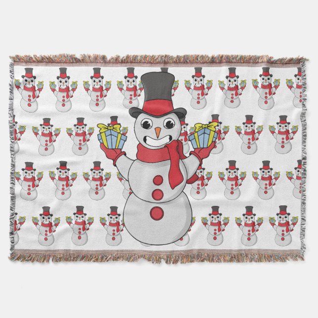 Geschenke für dich von Snowman Decke (Vorderseite)