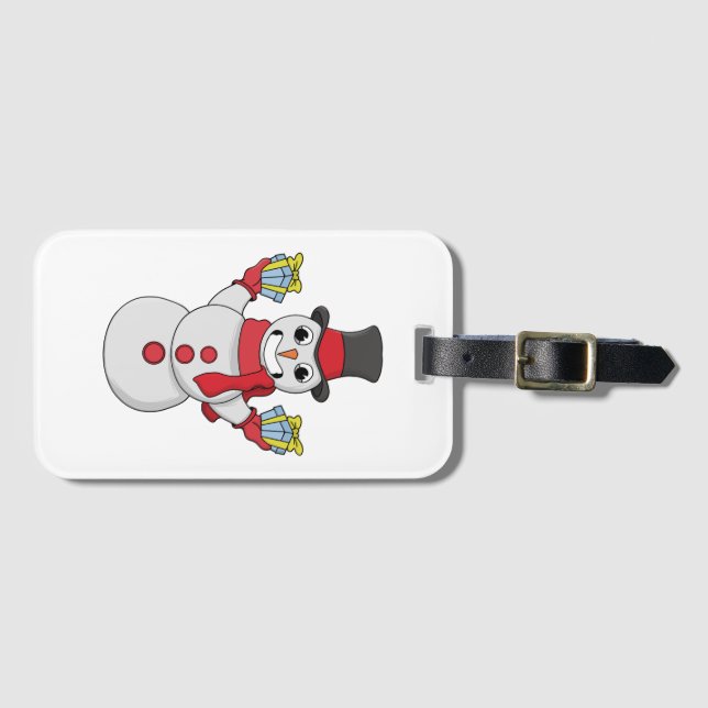 Geschenke für dich von Snowman Gepäckanhänger (Vorderseite (Horizontal))