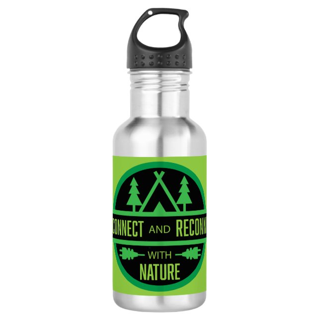 Geschenke für die beste Natur Edelstahlflasche (Vorderseite)