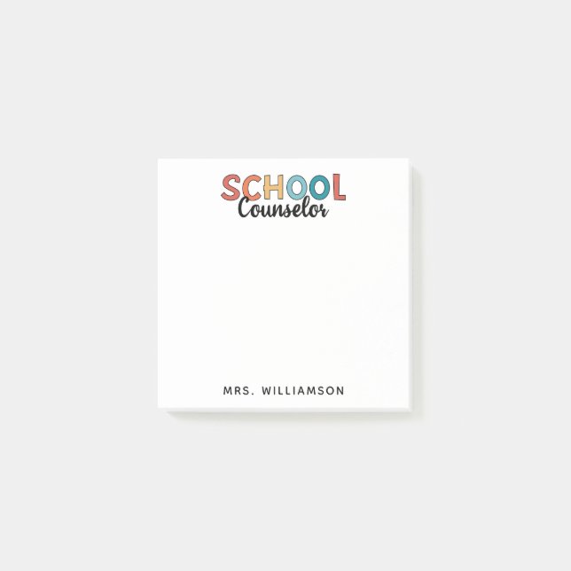 Geschenke für die Bewertung von Schulberatern Post-it Klebezettel (Vorderseite)