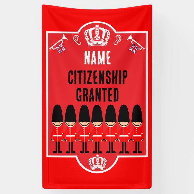 Geschenke für die britische Staatsbürgerschaft Banner (Vertikal)