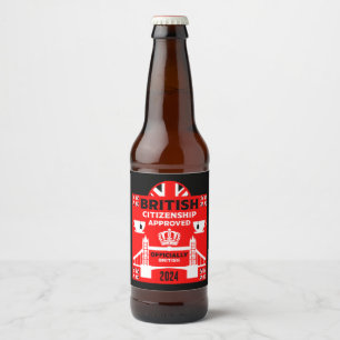 Geschenke für die britische Staatsbürgerschaft Bierflaschenetikett