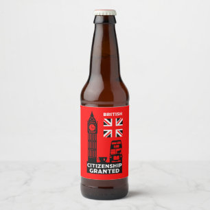 Geschenke für die britische Staatsbürgerschaft Bierflaschenetikett
