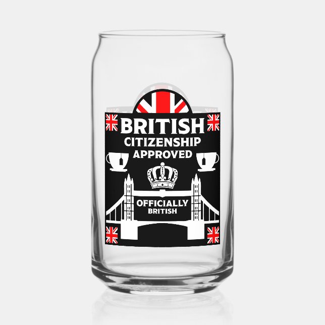 Geschenke für die britische Staatsbürgerschaft Dosenglas (Vorderseite)