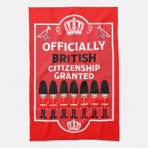 Geschenke für die britische Staatsbürgerschaft Geschirrtuch