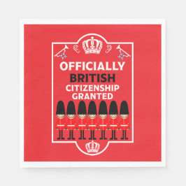 Geschenke für die britische Staatsbürgerschaft Serviette