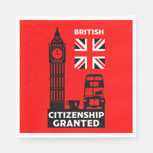 Geschenke für die britische Staatsbürgerschaft Serviette