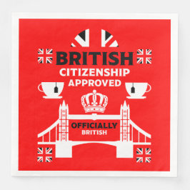 Geschenke für die britische Staatsbürgerschaft Serviette