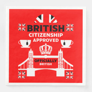 Geschenke für die britische Staatsbürgerschaft Serviette