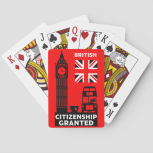 Geschenke für die britische Staatsbürgerschaft Spielkarten