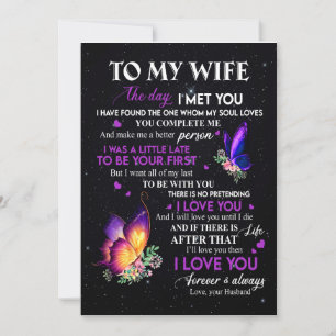 Geschenke für die Ehefrau   Brief an meine Frau vo Einladung