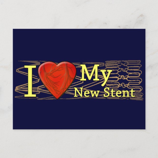 Geschenke für die kardiale Erholung | Stent T - Sh Postkarte (Vorderseite)