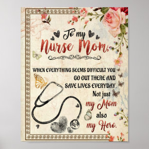 Geschenke für die Mama Brief an meine Krankenvers Poster