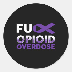 Geschenke für die Überdosierung - Opioide Runder Aufkleber