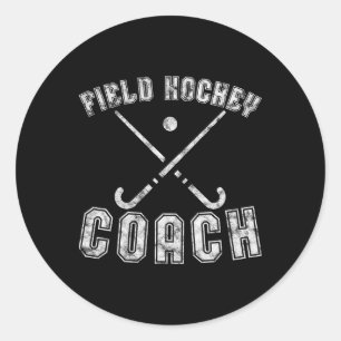 Geschenke für Feldhockey-Trainer Feldhockey C Runder Aufkleber
