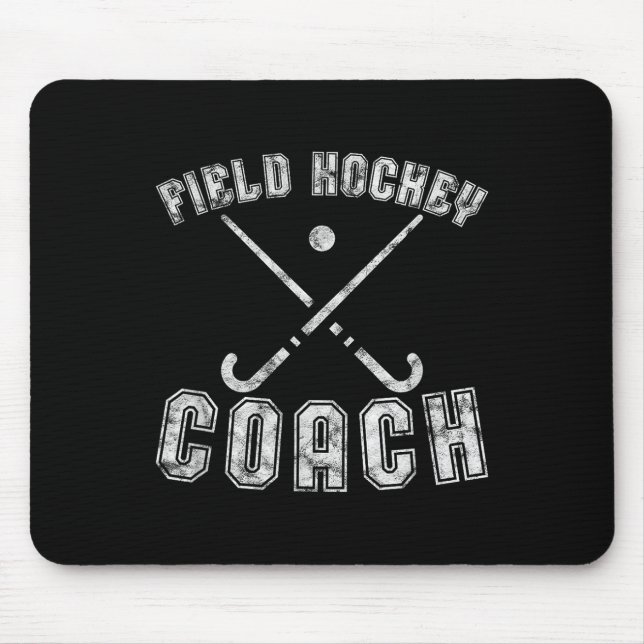 Geschenke für Feldhockey-Trainer mit Distressed-De Mousepad (Vorne)