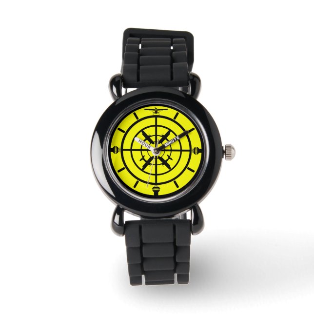 Geschenke für Fluglotsen Armbanduhr (Vorderseite)