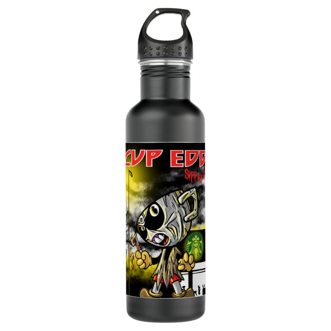 Geschenke für Frauen Game Cuphead Run und Shoot Gr Edelstahlflasche (Vorderseite)