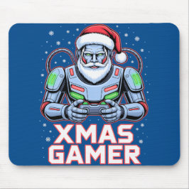 Geschenke für Gamer zu Weihnachten Cyber Santa Rob Mousepad
