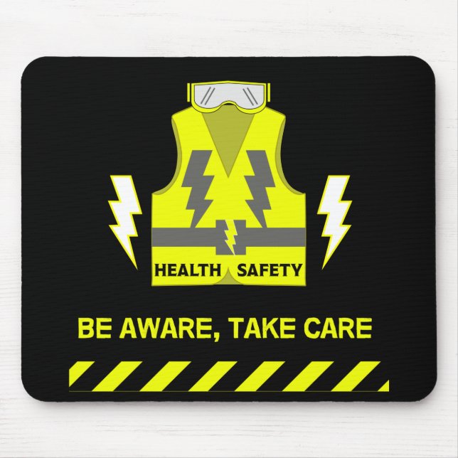 Geschenke für Gesundheit und Sicherheit der Arbeit Mousepad (Vorne)
