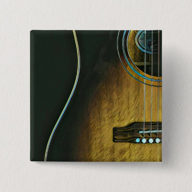 Geschenke für Gitarrenliebhaber Button (Vorderseite)
