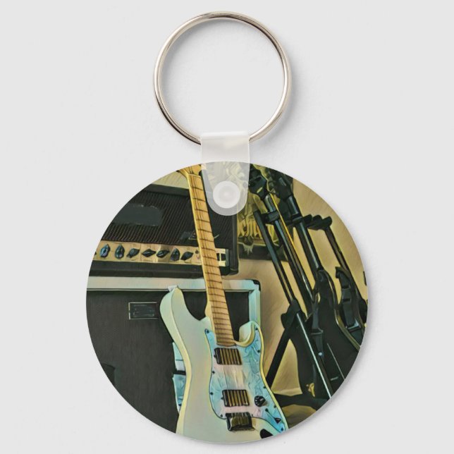 Geschenke für Gitarrenliebhaber Schlüsselanhänger (Vorderseite)