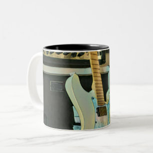 Geschenke für Gitarrenliebhaber Zweifarbige Tasse
