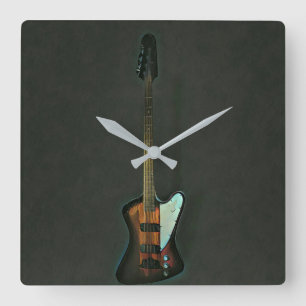 Geschenke für Gitarrenspieler Quadratische Wanduhr