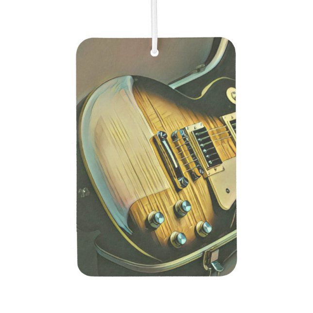 Geschenke für Gitarrist Autolufterfrischer (Vorderseite)