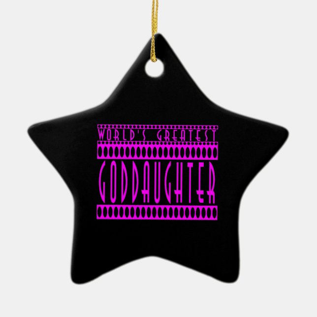 Geschenke für Goddauters: Die größte Tochter der W Keramik Ornament (Vorne)