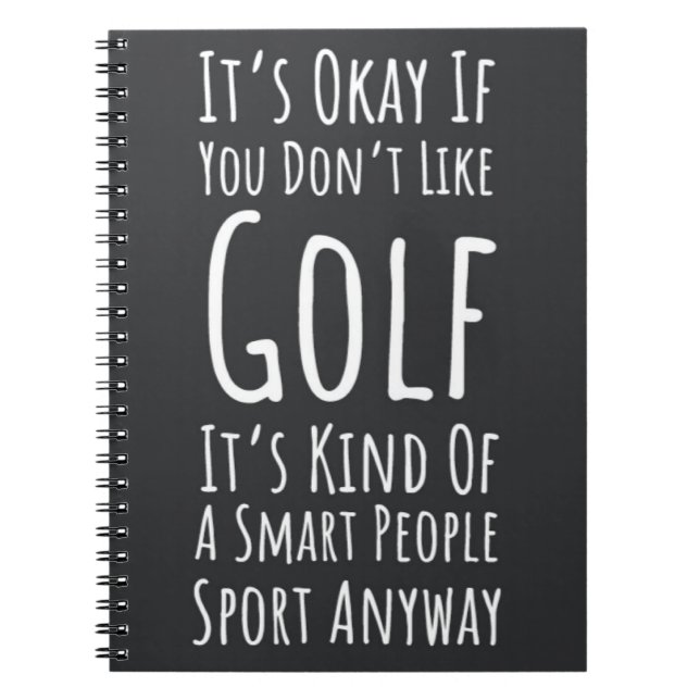 Geschenke für Golfliebhaber Fantastischer Golfer S Notizblock (Vorderseite)