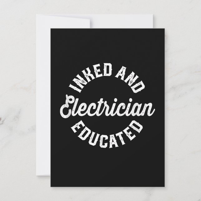 Geschenke für Inmed und Electrician Mitteilungskarte (Vorderseite)