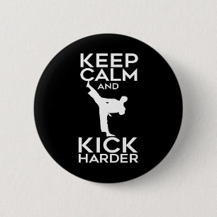Geschenke für Karate Taekwondo Künstler Button