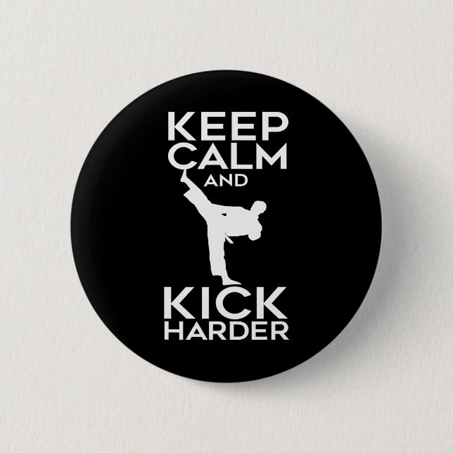 Geschenke für Karate Taekwondo Künstler Button (Vorderseite)