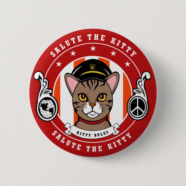 Geschenke für Katzenliebhaber Button (Vorderseite)