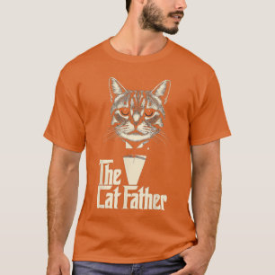 Geschenke für Katzenliebhaber Lustiger Katzenvater T-Shirt