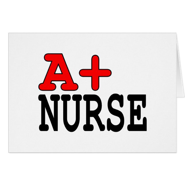 Geschenke für Krankenschwestern: A+ Krankenschwest (Vorderseite (Horizontal))