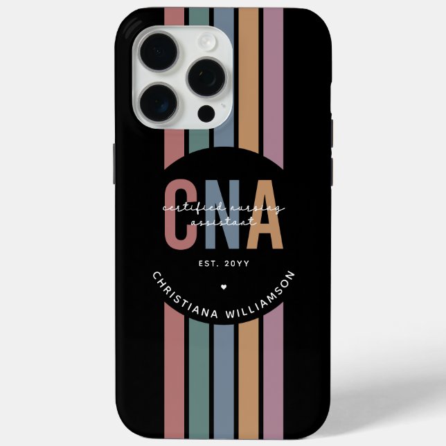 Geschenke für kundenspezifische CNA Retro zertifiz Case-Mate iPhone Hülle (Rückseite)