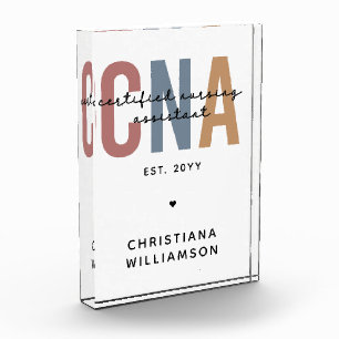 Geschenke für kundenspezifische CNA Retro zertifiz Fotoblock