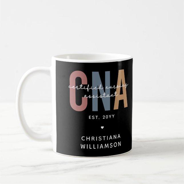 Geschenke für kundenspezifische CNA Retro zertifiz Kaffeetasse (Links)