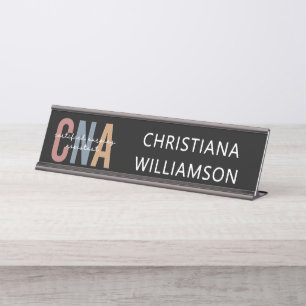 Geschenke für kundenspezifische CNA Retro zertifiz Schreibtischnamensplakette