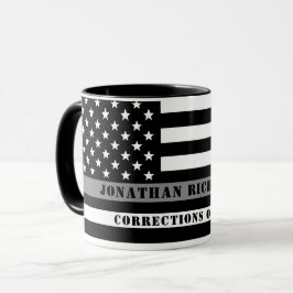 Geschenke für kundenspezifische dünne graue Linie Tasse