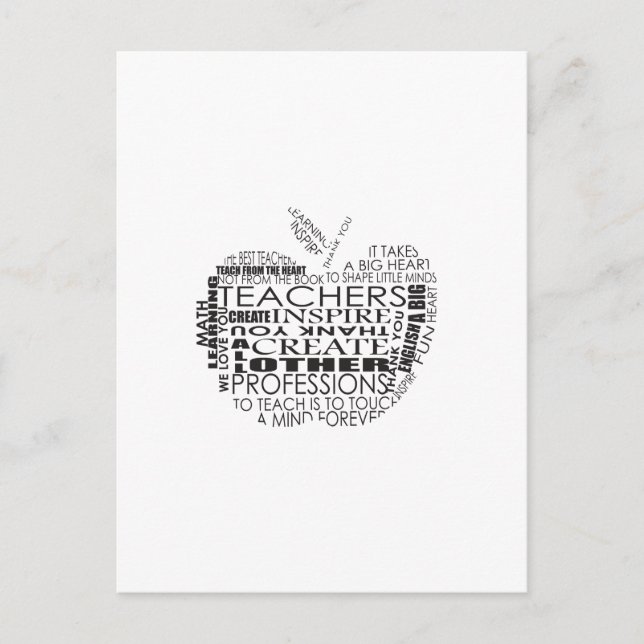 Geschenke für Lehrer Postkarte (Vorderseite)