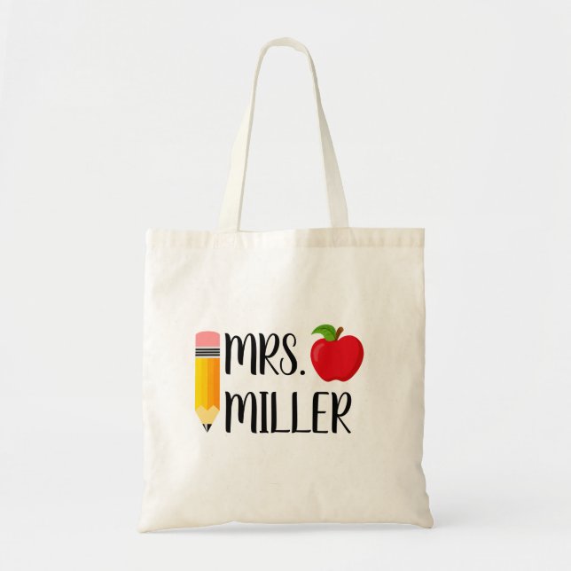 Geschenke für Lehrer, Totenbeutel für Lehrer, Pers Tragetasche (Vorne)