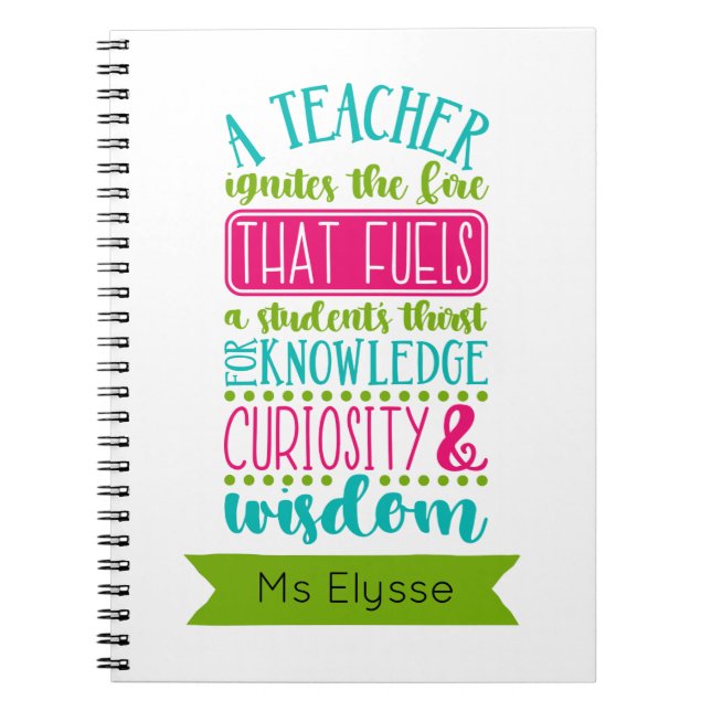 Geschenke für Lehrerbüros - Zitate für Inspiration Notizblock (Vorderseite)