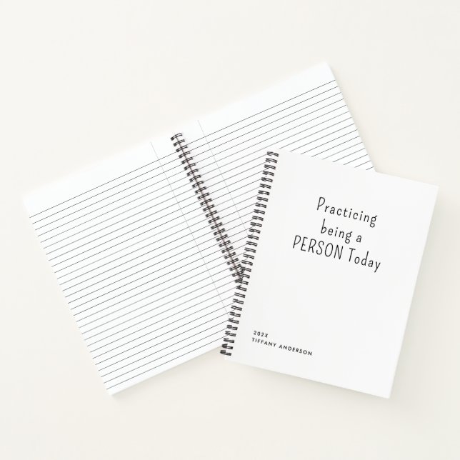 Geschenke für lustige Introvertierte, die üben, ei Notizbuch (Innenseite)