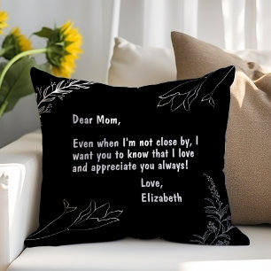 Geschenke für Mama Personalisierter Brief an Mama Kissen