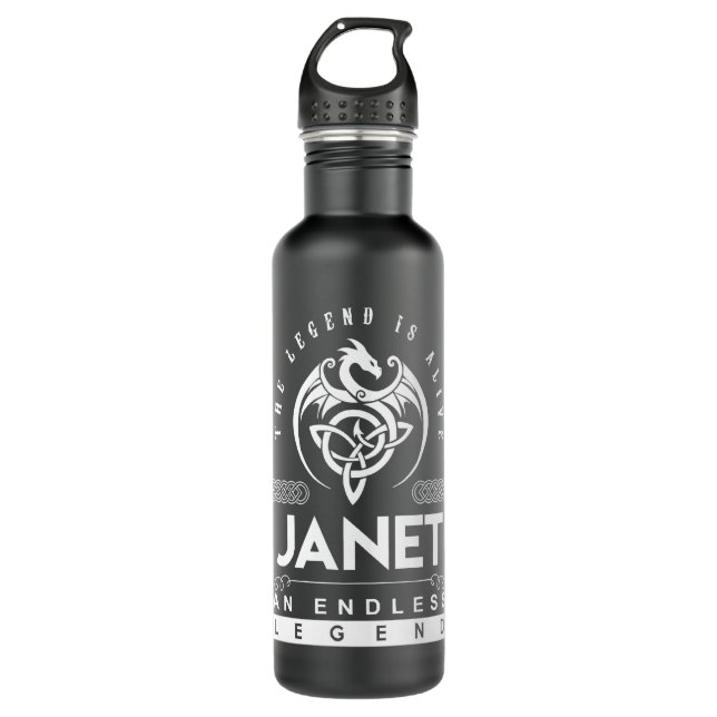 Geschenke für Männer Janet Jackson Geschenk für Mu Edelstahlflasche (Vorderseite)