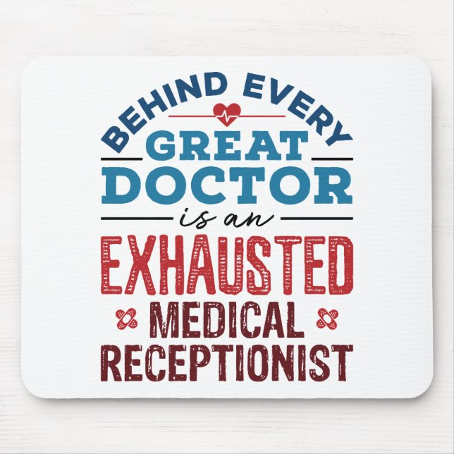 Geschenke für medizinische Rezeptionisten Mousepad (Vorne)