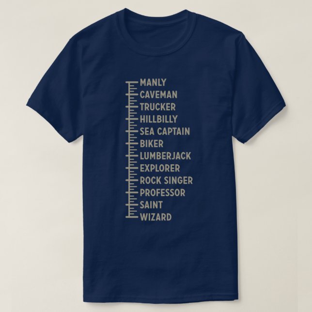 Geschenke für Mennenbärte Bärenwachstum Übersicht  T-Shirt (Design vorne)